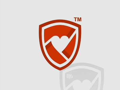 Love Shield Mark brand branding brandmark forsale guard icon identity logo logoforsale logogram logomark love mark sale security shield symbol