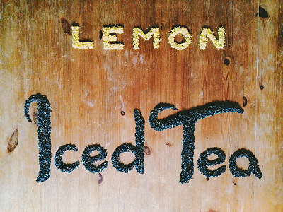 Lemon Iced Tea food iced lemon tea tee the type typography