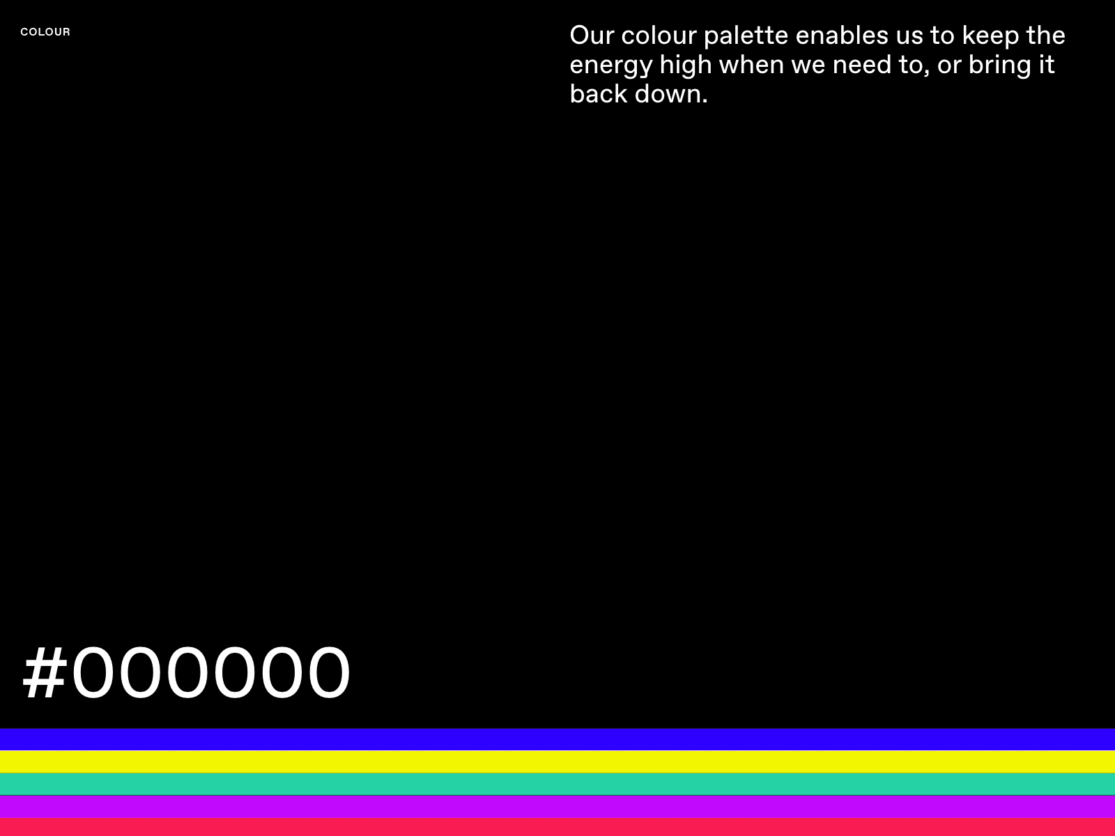DICE colour palette animation brand color colour css energy hex identity interaction scheme stripes
