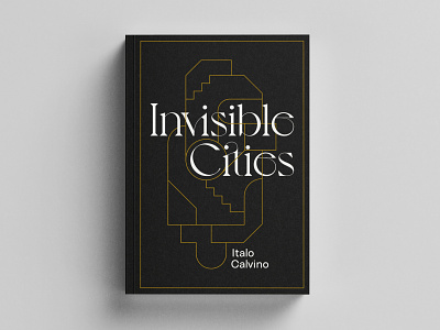 Invisible Cities Book Cover book branding design illustration jacket novel print typography vector