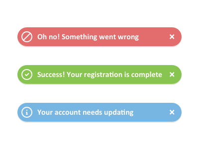 Message Bubbles account bubble error fail icon info message pop success up user