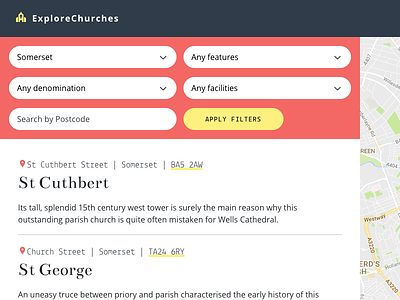 Explore Churches Map church dark location map pin religious search website