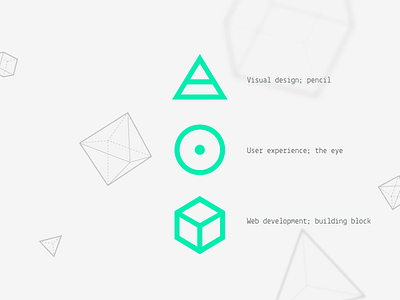 New geometric logo branding geometry logo minimal shapes three