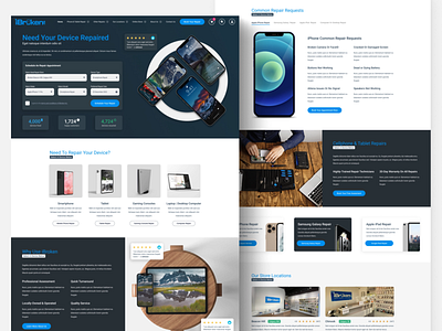 iBroken Website Design Prototype UI