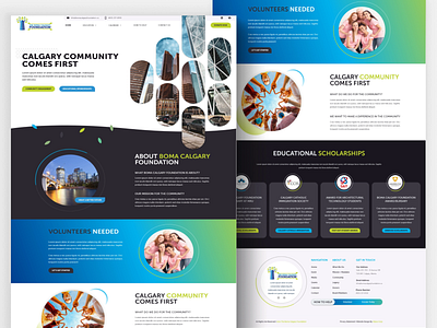 Local Charity Foundation Layout Design Web