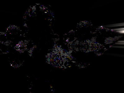 Infinity room abstract design generative new media