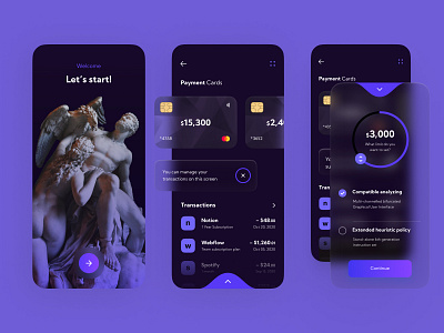 Fintech Mobile App app cards clean design figma fintech fintech app grid hug interaction interaction design interface ios minimal payment transaction ui ux