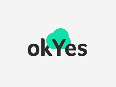 Okyes filkov flat logo logotype