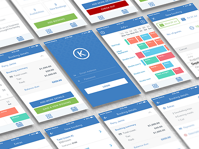 Keepmebooked iOS color custom flat graphic interface simplicity ui