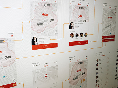 Spot mobile app app design ios iphone map pins sketch social ui ux