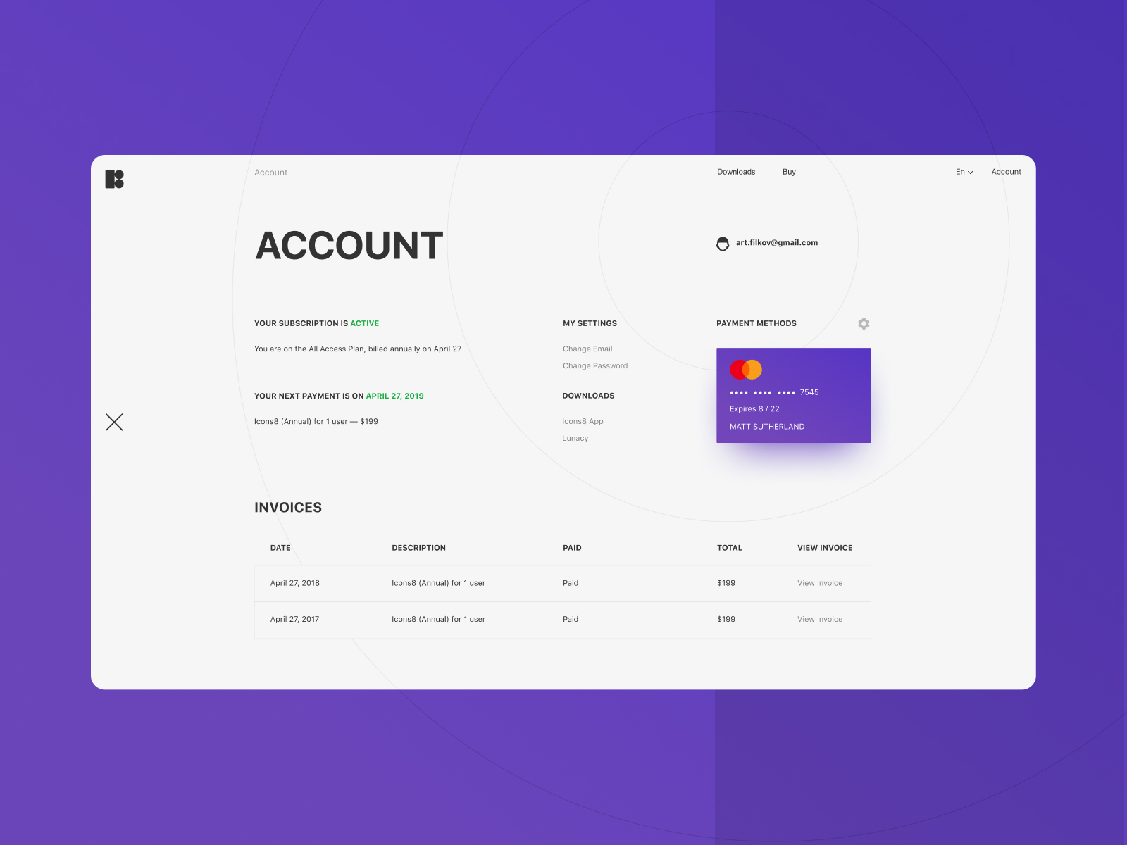 Sites accounts. Account Page. Personal account UI UX. Personal account web Design. Account UI Design.