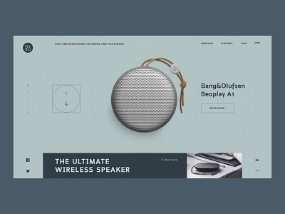 B&O Showroom branding circles clean design grid interaction interface logo minimal music simple typography ui ux web