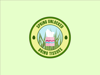Spring Inspired Badge graphic design vector weekly warm-up