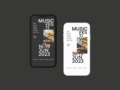 Music Festival Inspo Web or App branding design graphic design illustration product typography ui ux