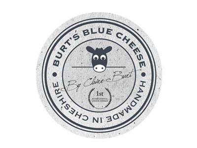 Burts Blue blue brand burts cheese logo packaging