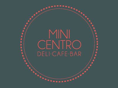 Mini Centro bar brand cafe deli graphic