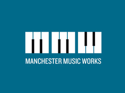 Manchester Music Works brand cleverkeyboardshit identity logo music