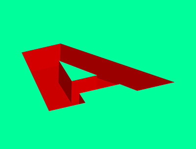 A 3d aesthetic art artwork creative creativity design illustraion illustration letter lettering letters logo minimal minimalist photoshop red