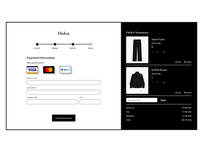 Design Challenge: Credit Card Checkout adobe xd credit card checkout design design ui user interface web design