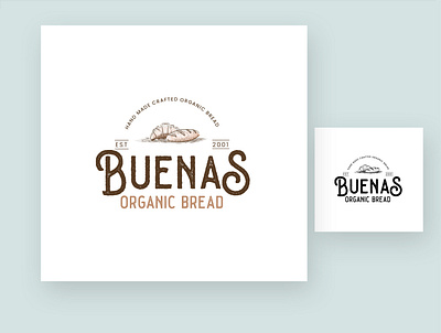 Buenas Organic Bread design logo logo design