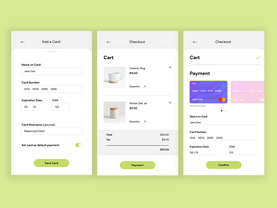 Credit Card Checkout // Daily UI 002 app checkout dailyui dailyui002 design figma payment ui ux