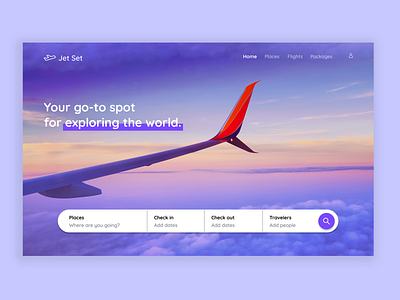 Landing Page // Daily UI 003 dailyui dailyui003 design figma landing page travel ui ux web