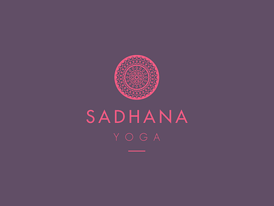 Sadhana Yoga branding design identity logo mandala yoga