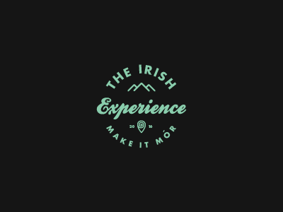 The Irish Experience adventure branding contemporary design graphic design icon ireland logo vintage visual identity