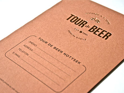 Tour de Beer Notebook