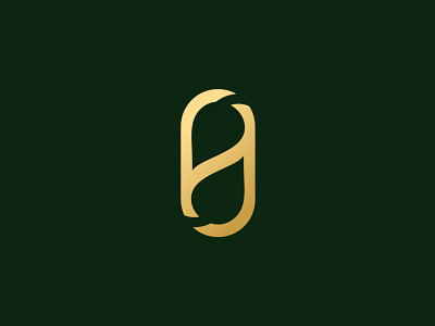 Letter H Leaves Luxury Logo