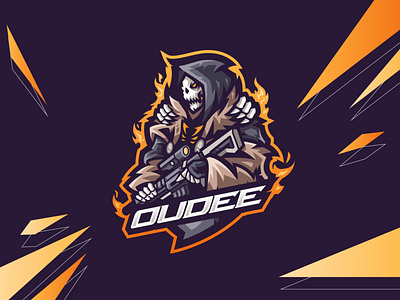 Reaper Shooter Mascot logo