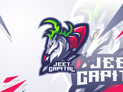 Deer And Jet Mascot logo animal mascot logo creepteens deer illustration deer logo deer mascot logo deer sport logo jet logo jet mascot logo mascot logo inspiration modern deer logo modern esport logo modern mascot logo modern sport logo sport logo inspiration