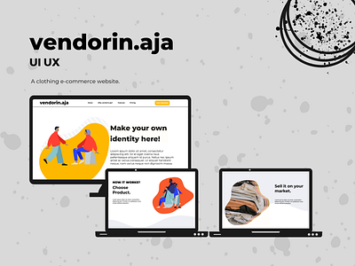 vendorin.aja project. app design ui web