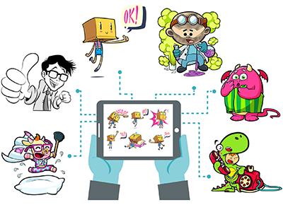 We are live on Seedrs! character digital kakao kik line sticker viber