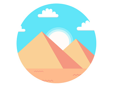 Pyramid Flat Illustrations Practice