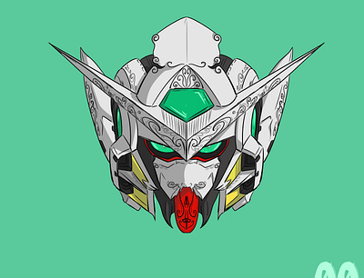 gundam (Exia) nusantara animeart cultural digital illustration gundam icon illustration mecha