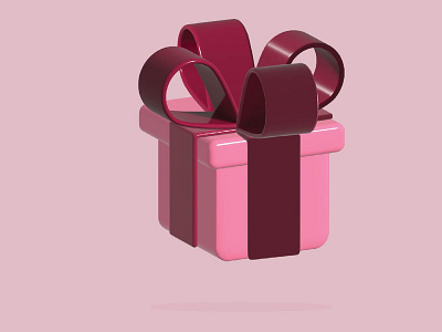 Gift Box 3D Illustration