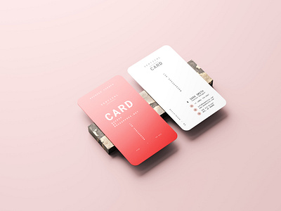 Rounded Corner Business Card Mockups Free