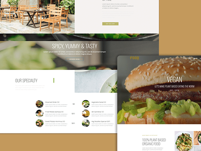 One Page Burger Website website website design wordpress wordpress design