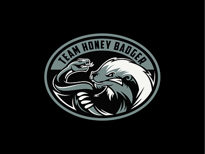 Badger & Snake animals badger branding identity logo mark snake sports vector