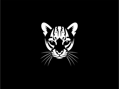 Feline animals cat design feline geometric identity logo mark ocelot symbol vector