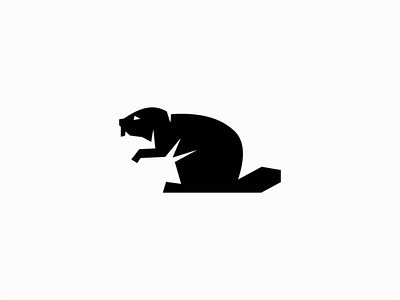 Beaver animals beaver branding design geometric identity logo mark sale vector