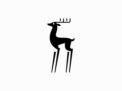 Deer logo animal animals branding buck deer design doe emblem geometric icon identity illustration logo mark modern premium sale symbol vector whitetail