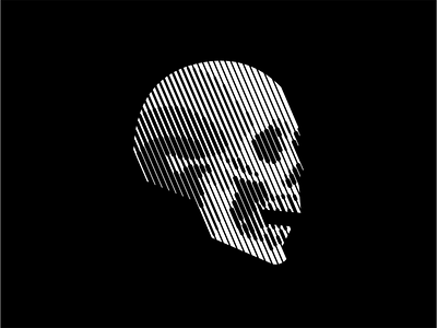 Skull dark death geometric head horror identity lines logo mark sale scratchboard skull skulls tattoo