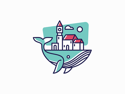 Whale with City on Back