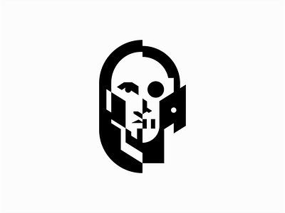 Personal Mark #2 branding design face geometric icon identity illustration logo mark personal portrait skull symbol vector