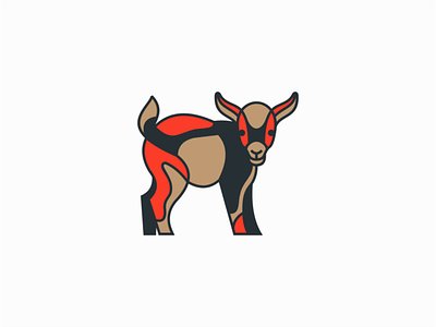 Dwarf Goat animal animals brand branding concept design dwarf emblem geometric goat icon identity illustration logo mark modern nigerian sale symbol vector