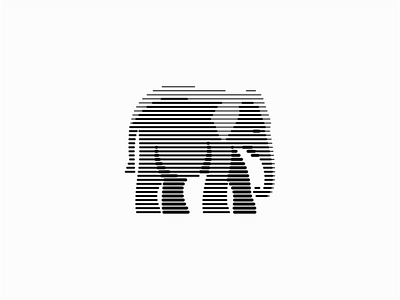 Elephant animals big branding design elephant geometric identity illustration line lines logo mark sale scratchboard symbol vector wild