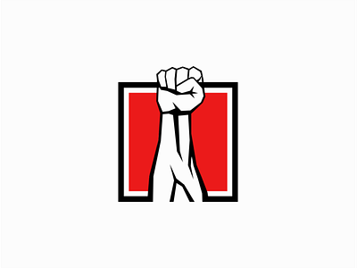 Raised Fist branding design fist geometric identity illustration logo mark raised fist revolution sale symbol vector