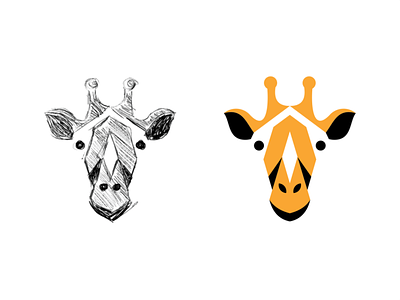 Giraffe sketch and final design